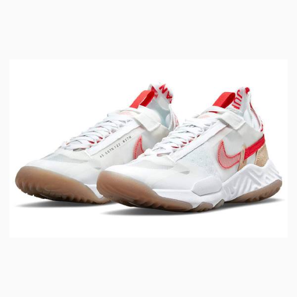 Nike Delta Breathe HABANERO Koşu Ayakkabısı Air Jordan Kadın Beyaz Kırmızı | JD-230OK