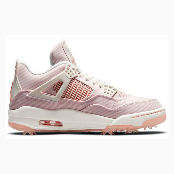 Nike Golf Apricot Agate Basketbol Ayakkabısı Air Jordan 4 Erkek Pembe | JD-305ST