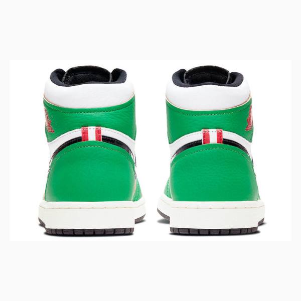 Nike High OG Lucky Basketbol Ayakkabısı Air Jordan 1 Kadın Yeşil Siyah | JD-584GV