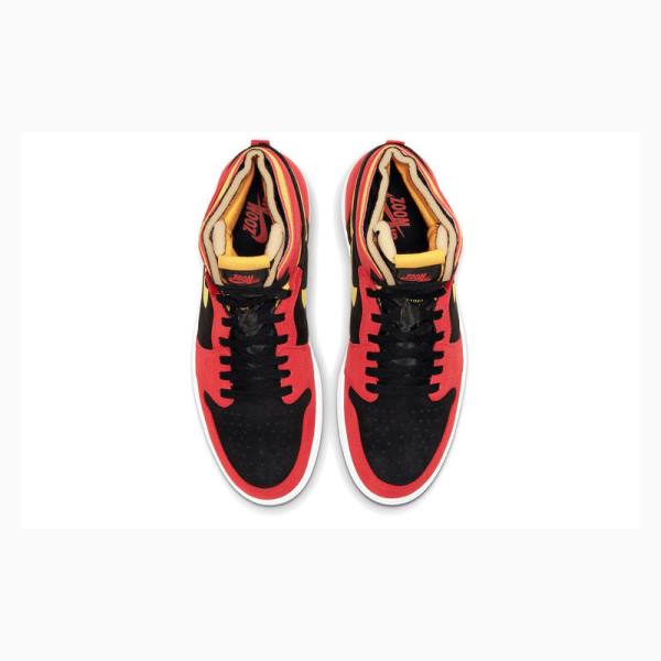 Nike High Zoom Air CMFT Chile Basketbol Ayakkabısı Air Jordan 1 Erkek Kırmızı Sarı | JD-490BT
