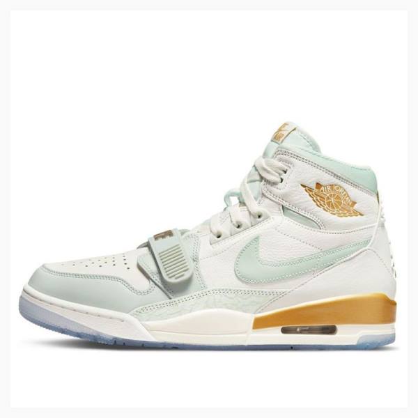 Nike Legacy 312 CNY Basketbol Ayakkabısı Air Jordan Erkek Beyaz Yeşil Altın | JD-305SV
