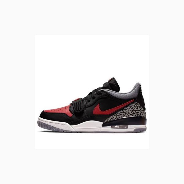 Nike Legacy 312 Low Bred Cement Spor Ayakkabı Air Jordan Erkek Siyah Kırmızı | JD-318SQ