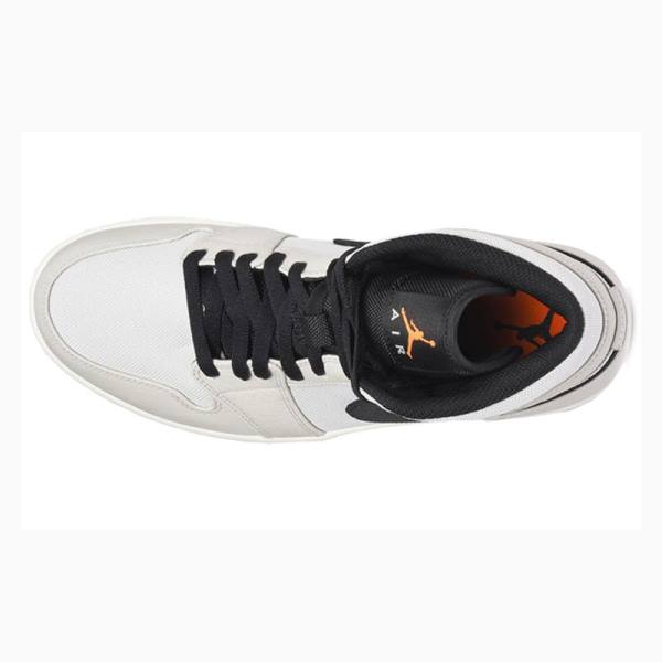 Nike Mid Cut SE Light Bone Basketbol Ayakkabısı Air Jordan 1 Erkek Gri Beyaz | JD-493BX