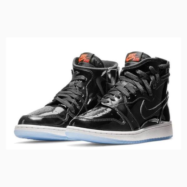 Nike Rebel XX 'Black Rugan' Basketbol Ayakkabısı Air Jordan 1 Kadın Siyah | JD-812TG