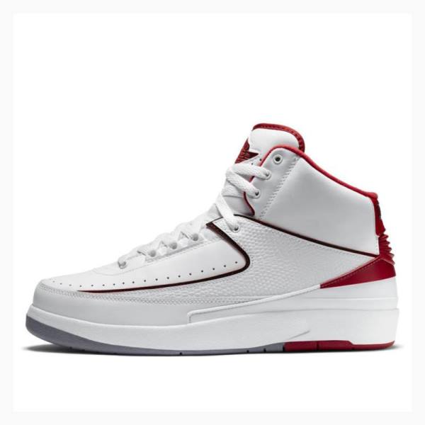 Nike Retro Basketbol Ayakkabısı Air Jordan 2 Erkek Beyaz Kırmızı | JD-674MN
