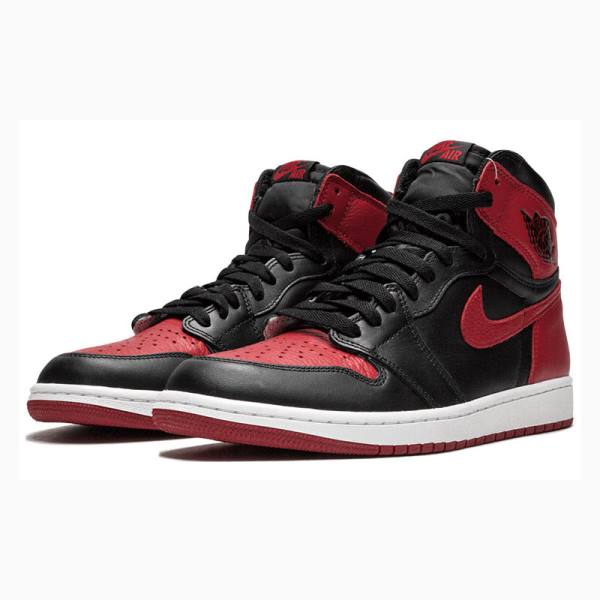 Nike Retro High OG Banned Basketbol Ayakkabısı Air Jordan 1 Erkek Kırmızı Siyah | JD-468RA