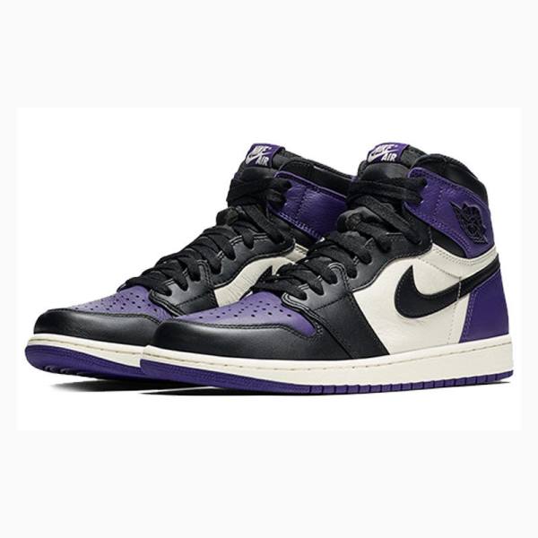 Nike Retro High OG Court Basketbol Ayakkabısı Air Jordan 1 Erkek Mor | JD-072NF