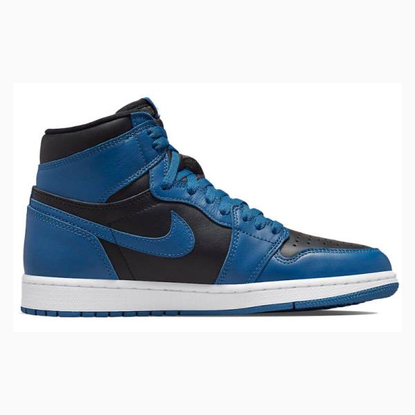 Nike Retro High OG Dark Marina Basketbol Ayakkabısı Air Jordan 1 Erkek Mavi Siyah | JD-075CE