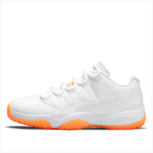 Nike Retro Low Bright Citrus Spor Ayakkabı Air Jordan 11 Kadın Beyaz Turuncu | JD-103VD