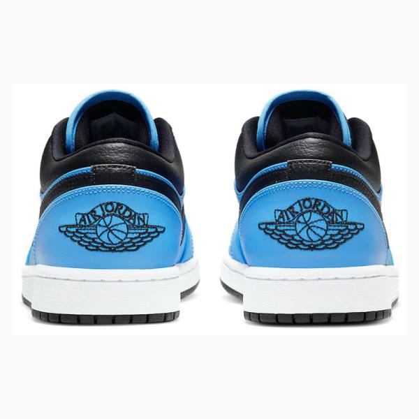 Nike Retro Low University Spor Ayakkabı Air Jordan 1 Erkek Mavi Siyah | JD-702TS