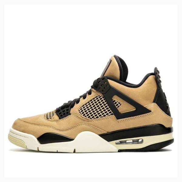 Nike Retro Mushroom Basketbol Ayakkabısı Air Jordan 4 Kadın Sarı | JD-893GW