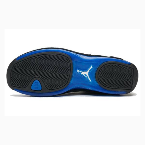 Nike Retro OG - Spor Royal Basketbol Ayakkabısı Air Jordan 18 Erkek Siyah Mavi | JD-486OZ