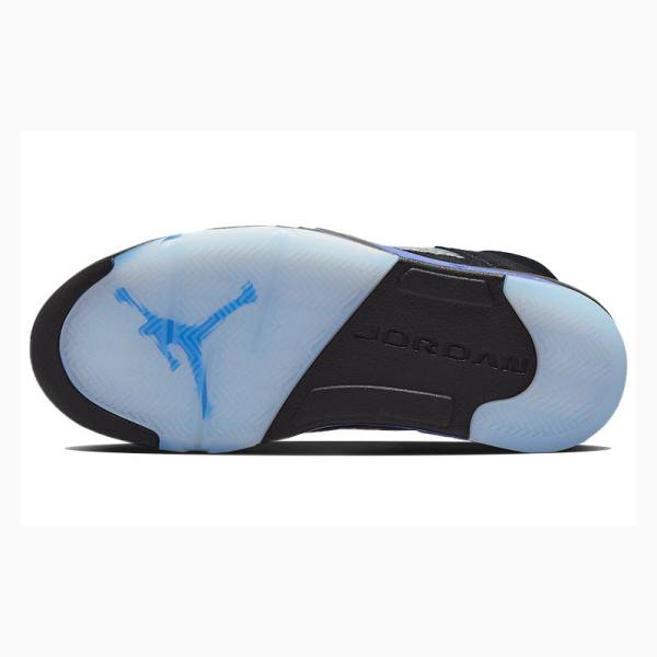 Nike Retro Racer Basketbol Ayakkabısı Air Jordan 5 Erkek Siyah Mavi | JD-170DW