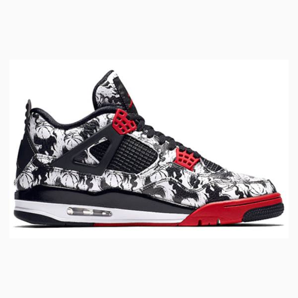 Nike Retro SNGL DY Singles Day - Tattoo Basketbol Ayakkabısı Air Jordan 4 Erkek Kırmızı Siyah | JD-269LK
