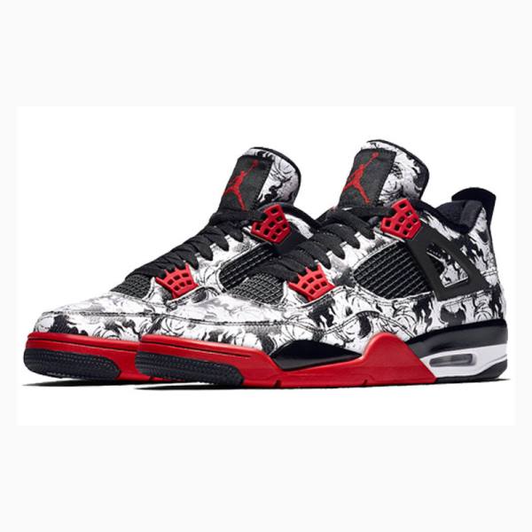 Nike Retro SNGL DY Singles Day - Tattoo Basketbol Ayakkabısı Air Jordan 4 Erkek Kırmızı Siyah | JD-269LK