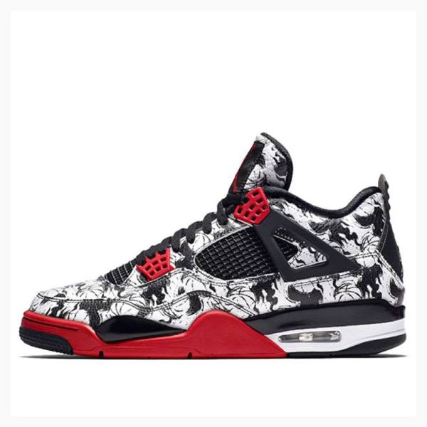 Nike Retro SNGL DY Singles Day - Tattoo Basketbol Ayakkabısı Air Jordan 4 Erkek Kırmızı Siyah | JD-269LK