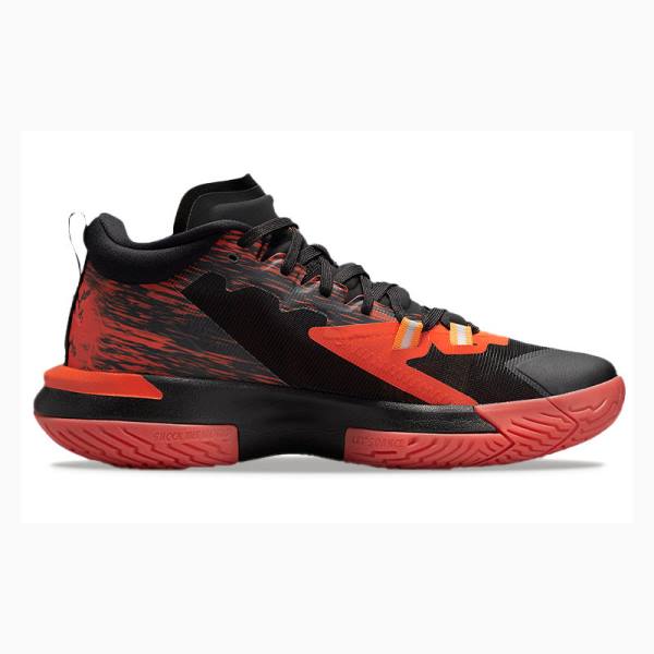 Nike Zion 1 X Naruto Nine Tails Basketbol Ayakkabısı Air Jordan Erkek Siyah Kırmızı | JD-453DU