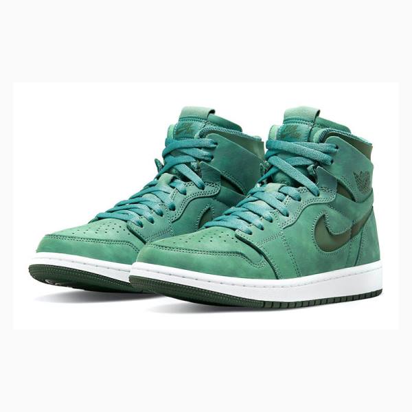 Nike Zoom Air CMFT Basketbol Ayakkabısı Air Jordan 1 Kadın Yeşil | JD-384GY