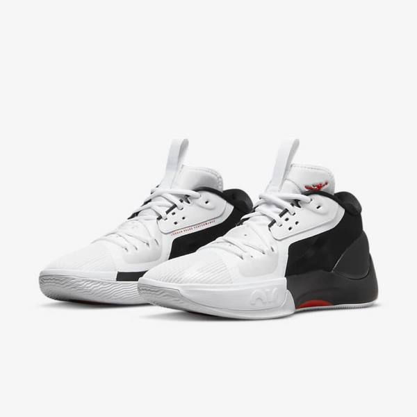 Nike Zoom Separate Air Jordan Erkek Siyah Beyaz Kırmızı | NK035VQD