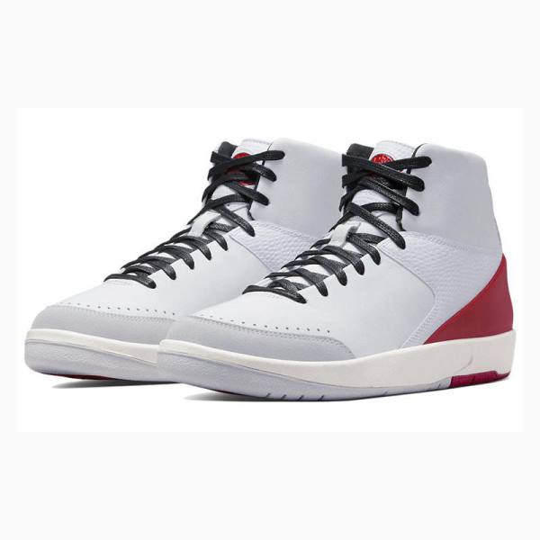 Nike x Nina Chanel Abney Gym Basketbol Ayakkabısı Air Jordan 2 Erkek Beyaz Kırmızı | JD-876ON